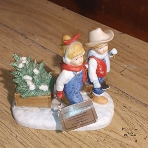 Vintage Home Interiors - Bringing Home The Tree with tag